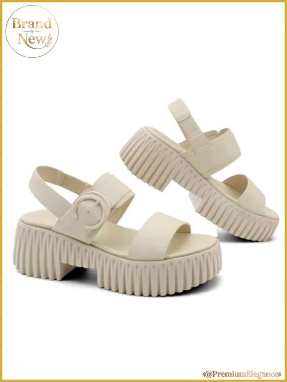 Womens Platform Sandals Chunky Wedge Heel Arch Support Comfortable